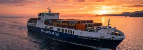 Ferry route from Barcelona to Palma